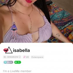 Isabella live tease boobs and ass liveme